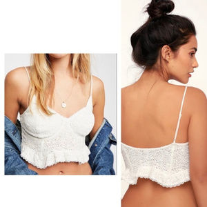 42. 🆕 Free People Fleur De Lys Lace Crop Cami